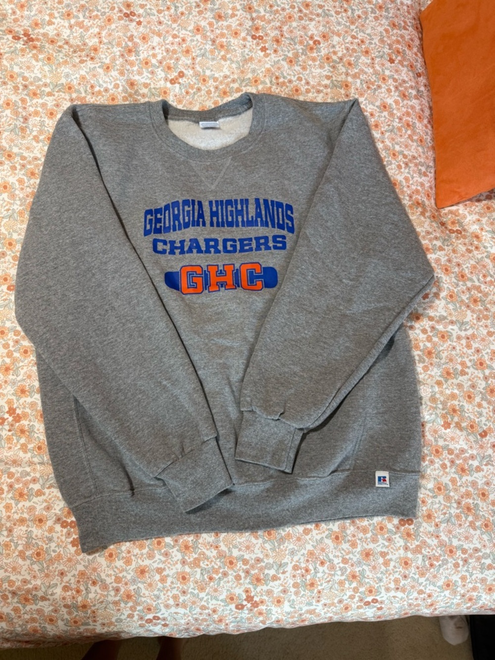 Georgia Highlands Chargers GHC Gray Crewneck Sweatshirt